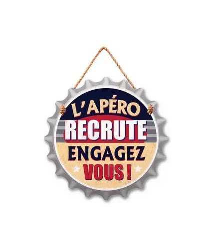 Plaque bois apéro citation - bois,