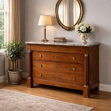 Commode Empire Ancienne Noyer