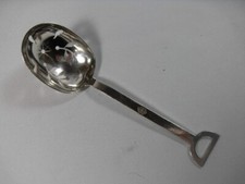 WISKEMANN, pretty ice cube spoon, silver metal