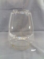 ancien verre de lampe tempête en verre hauteur 16,4 cm lampe à pétrole (CQ43)