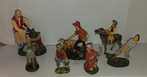 Crèche papier mâché - crÈche,