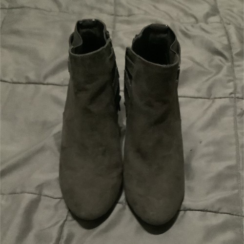 Majar gray ankle bootie - ankle, buckle