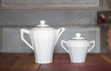 Théière porcelaine art déco