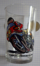 Verre à moutarde déco moto