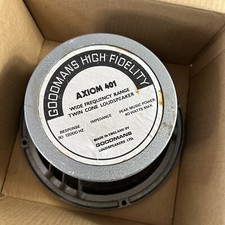 Goodmans Axiom 401 12" 15 ohm coaxial speakers 1970s - Hammerite grey