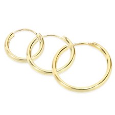 14k or massif jaune Créoles