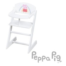 Chaise Haute en Bois Peppa Pig