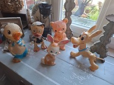 Ancien 5 jouets POUET  lapin /