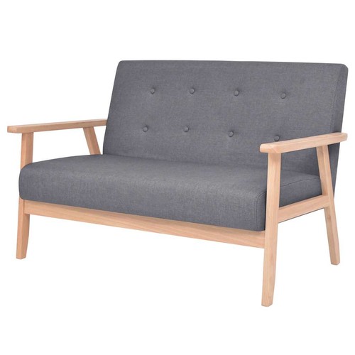 Canapé tissu bleu - 2x,