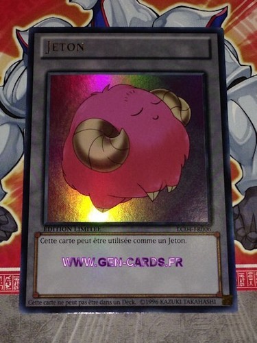 Carte jeton bouc - yu, gi