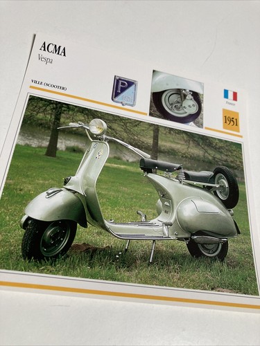 Acma scooter vespa 125 1951 - vespa,
