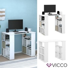 Bureau Table de bureau Table de travail Tablette Bureau PC Arwen blanc Vicco