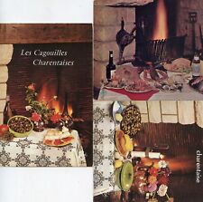*29389 Lot of 3 cpm Charentaises Recipes Cards