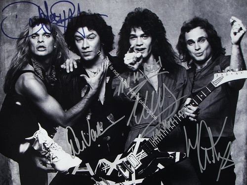 Van halen band signed - halen,
