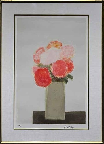 Bernard cathelin hortensias - bernard, "hortensias