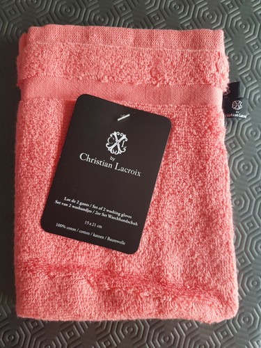 Lot gants toilette rose - lot, 2