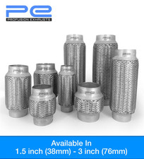 Weld On Exhaust Flexible Joint Repair Flexi Pipe Tube Flex 38mm -76mm ID