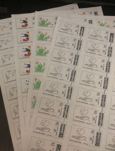Lot timbres 250 pour - 24, g