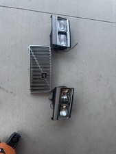 ?84 Volvo 240 242 244 245 Quad Square Headlamp Headlights + Reflectors  + Grill