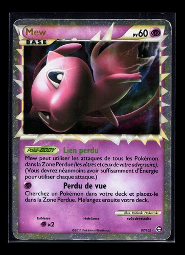 Carte pokémon mew 102 - pokémon,
