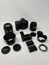 Olympus EVOLT E-3 10.1MP Digital Camera W/Lenses Bundle - Low Shutter Count -