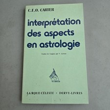 Interpetatiom des Aspects en Astrologie by CEO Carter Vtg French Pb 1979