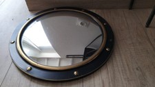 Round mirror domed witch eye design 20th century old Napoleon III style