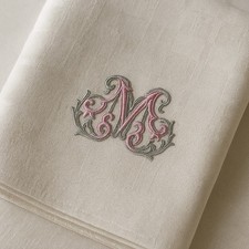 6 Serviettes Anciennes Lin