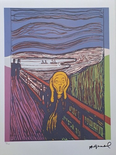Signé andy warhol scream - -,
