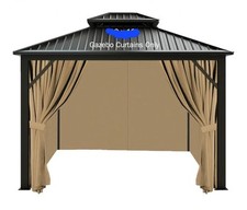 Replacement Patio Gazebo Canopy Tent Outdoor Awning Soft-Top