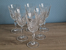6 Red Wine Glasses Crystal Arches Masquerade Model Lot2