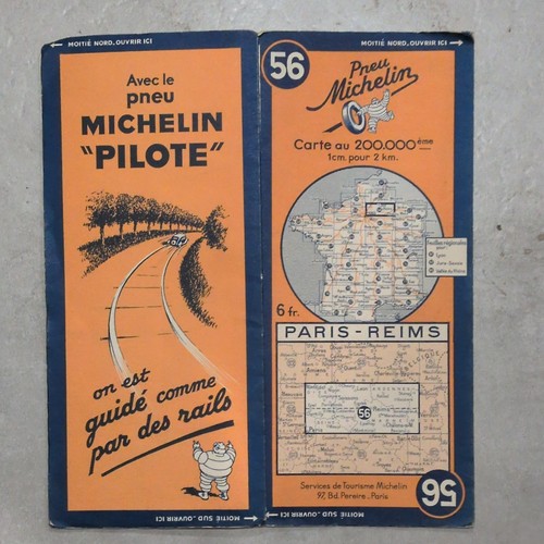 Ancienne carte routière - ancienne,