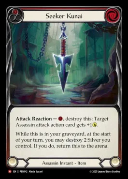 Flesh and blood seeker kunai - and,