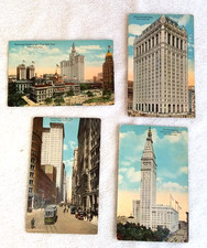 Lot of 4 Vintage Antique New York Postcards