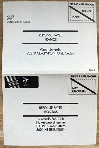 Club nintendo carte de - club,