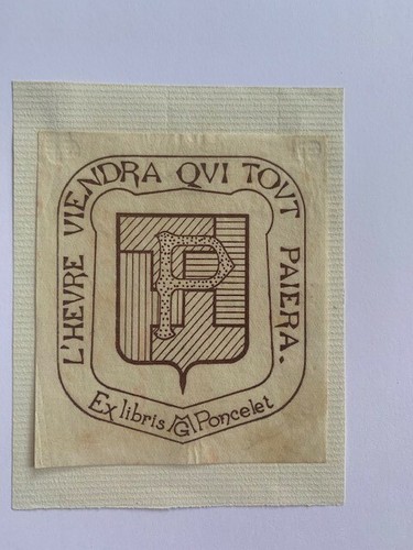Libris poncelet 69 x - ex-libris,