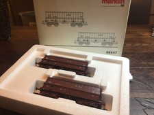 MARKLIN HO-ref/48447 ´´Coffret de 2 wagons minéraliers SNCB-neuf dans sa boite