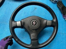 Genuine NISSAN Silvia S15 Genuine Leather Steering Wheel Red Stitching JDM 