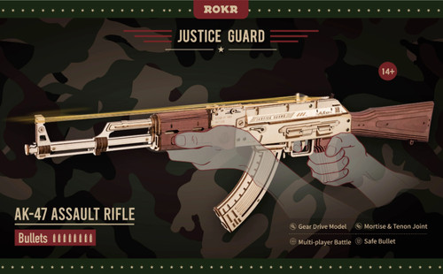 Puzzle bois ak 47 - puzzle,