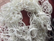 écharpe gaufrée blanche 120