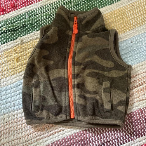 Green and brown camo vest