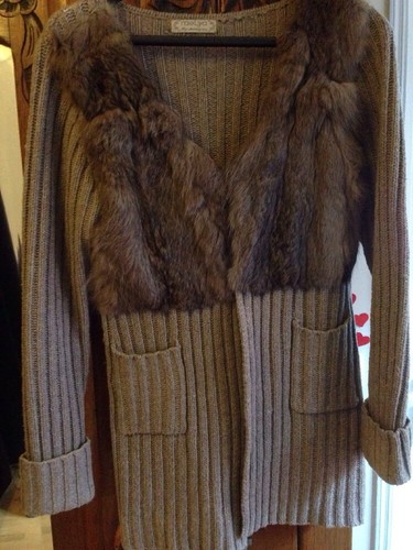Veste laine angora lapin - veste,