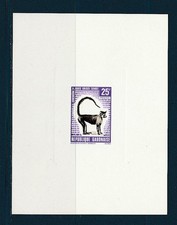 épreuve de luxe  Gabon  nature faune singe à joues grises 1970  num 263