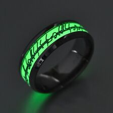 ?  Bague Homme Taille 10 - Argent avec Centre Indiglo  ?