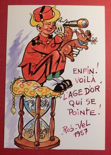 Rob vel carte postale spirou - postale.,