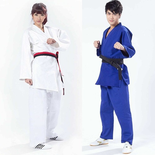 White blue kimono jiu - blue,
