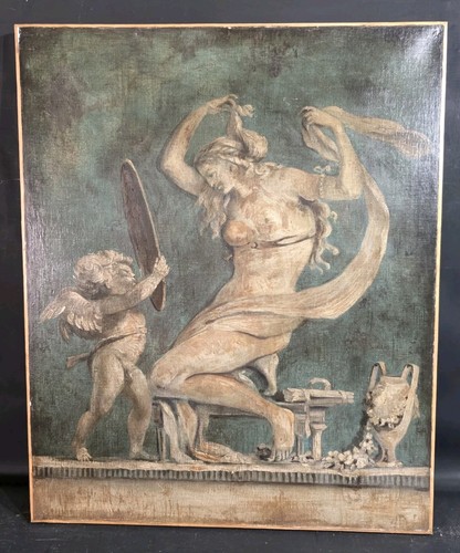 Tableau ancien huile - tableau,