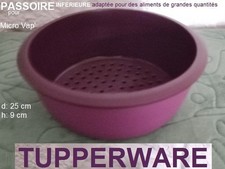 TUPPERWARE Grande PASSOIRE inférieure pour Cuiseur Vapeur Micro Vap' 