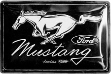 Nostalgic-Art - Enseigne Plaque en Métal Émaillée 20x30cm - Ford Mustang