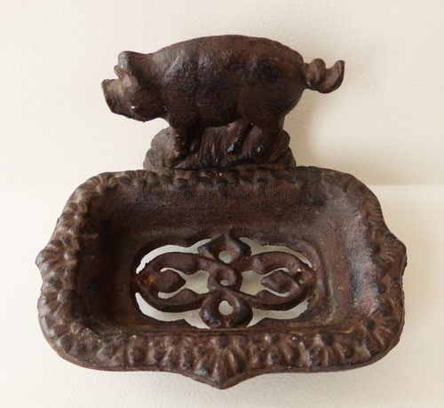 Porte savon fonte décor - porte-savon,